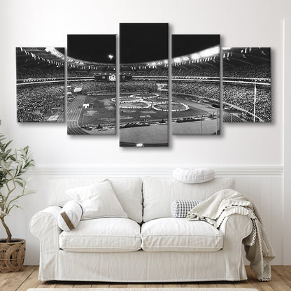 Montreal Olympic Stadium, Stadium Canvas, Sport Art, Gift for him, 5 Panel, Large Canvas, Canvas Print Wall Art