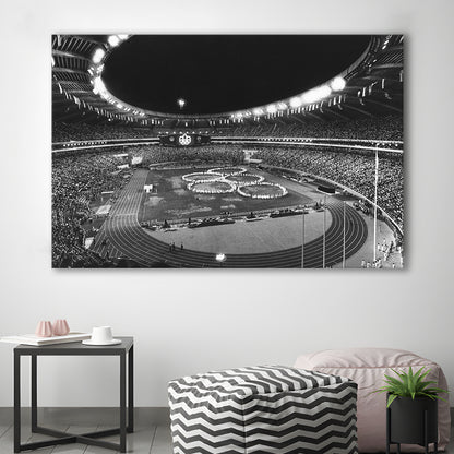 Montreal Olympic Stadium, Stadium Canvas, Sport Art, Gift for him, Man Cave Decor, Art Print, Canvas Print Wall Art