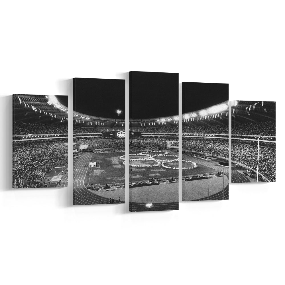 Montreal Olympic Stadium, Stadium Canvas, Sport Art, Gift for him, 5 Panel, Large Canvas, Canvas Print Wall Art