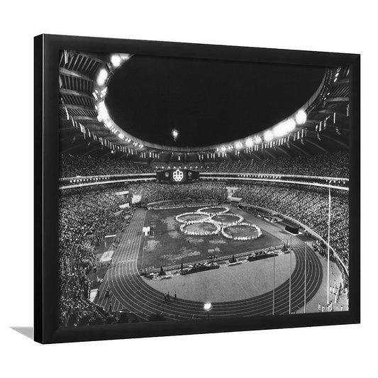 Montreal Olympic Stadium, Stadium Canvas, Sport Art, Gift for him, Framed Art Print Wall Decor, Picture Framed