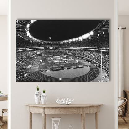 Montreal Olympic Stadium, Stadium Canvas, Sport Art, Gift for him, Man Cave Decor, Art Print, Canvas Print Wall Art