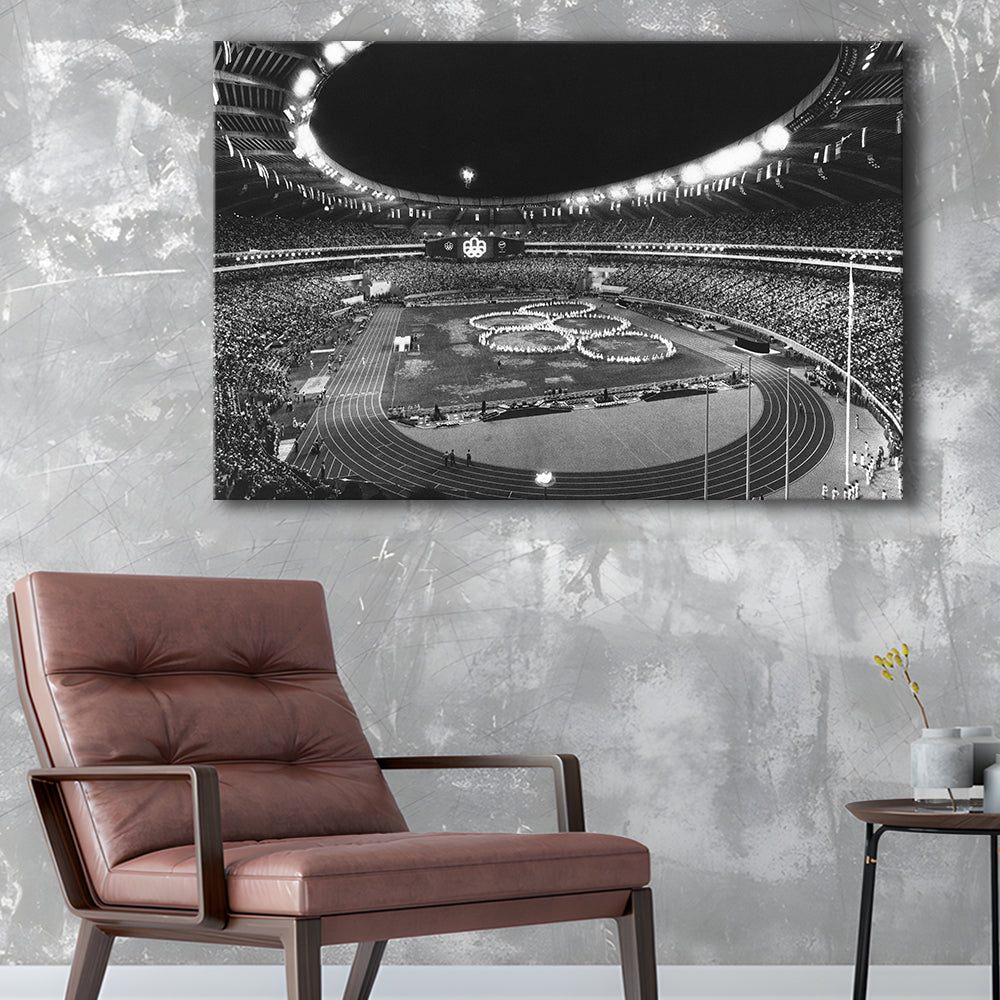 Montreal Olympic Stadium, Stadium Canvas, Sport Art, Gift for him, Man Cave Decor, Art Print, Canvas Print Wall Art