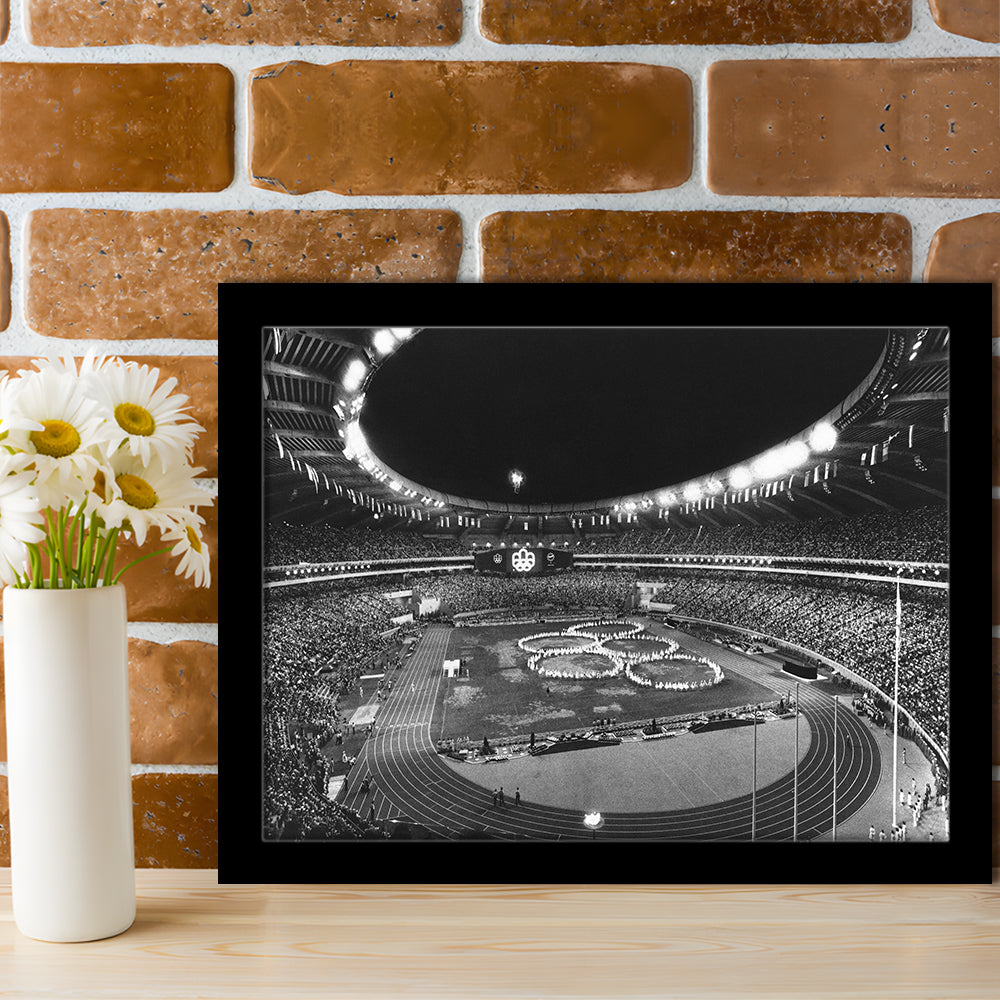 Montreal Olympic Stadium, Stadium Canvas, Sport Art, Gift for him, Framed Art Print Wall Decor, Picture Framed