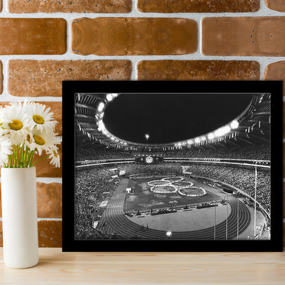 Montreal Olympic Stadium, Stadium Canvas, Sport Art, Gift for him, Framed Art Print Wall Decor, Picture Framed