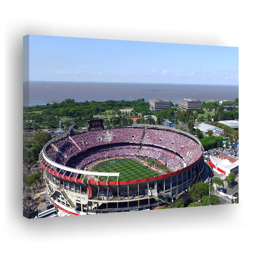 Monumental de Nunez Stadium, Stadium Canvas, Sport Art, Gift for him, Man Cave Decor, Art Print, Canvas Print Wall Art