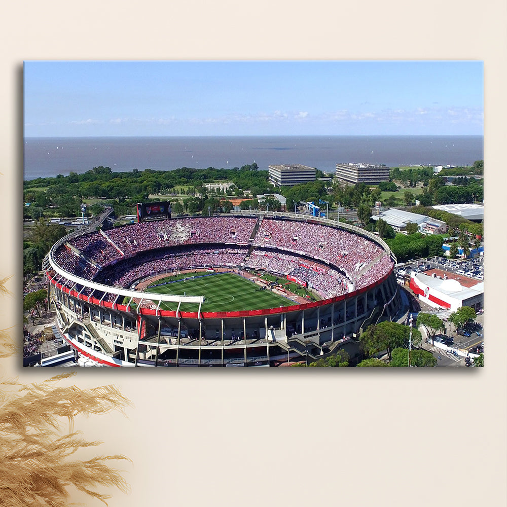 Monumental de Nunez Stadium, Stadium Canvas, Sport Art, Gift for him, Man Cave Decor, Art Print, Canvas Print Wall Art