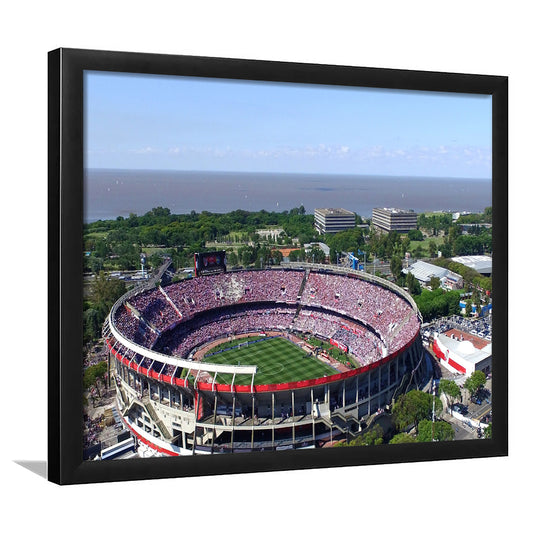 Monumental de Nunez Stadium, Stadium Canvas, Sport Art, Gift for him, Framed Art Print Wall Decor, Picture Framed
