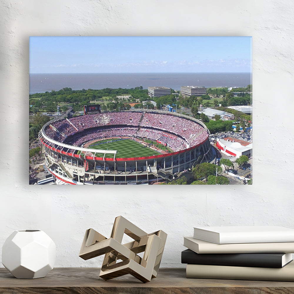 Monumental de Nunez Stadium, Stadium Canvas, Sport Art, Gift for him, Man Cave Decor, Art Print, Canvas Print Wall Art
