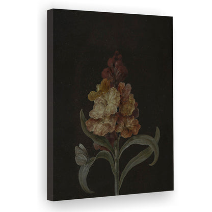 Moody Vintage Dark Academia Flower Print Dark Floral Still Life Oil Painting Antique Instant Canvas Print Wall Art,
