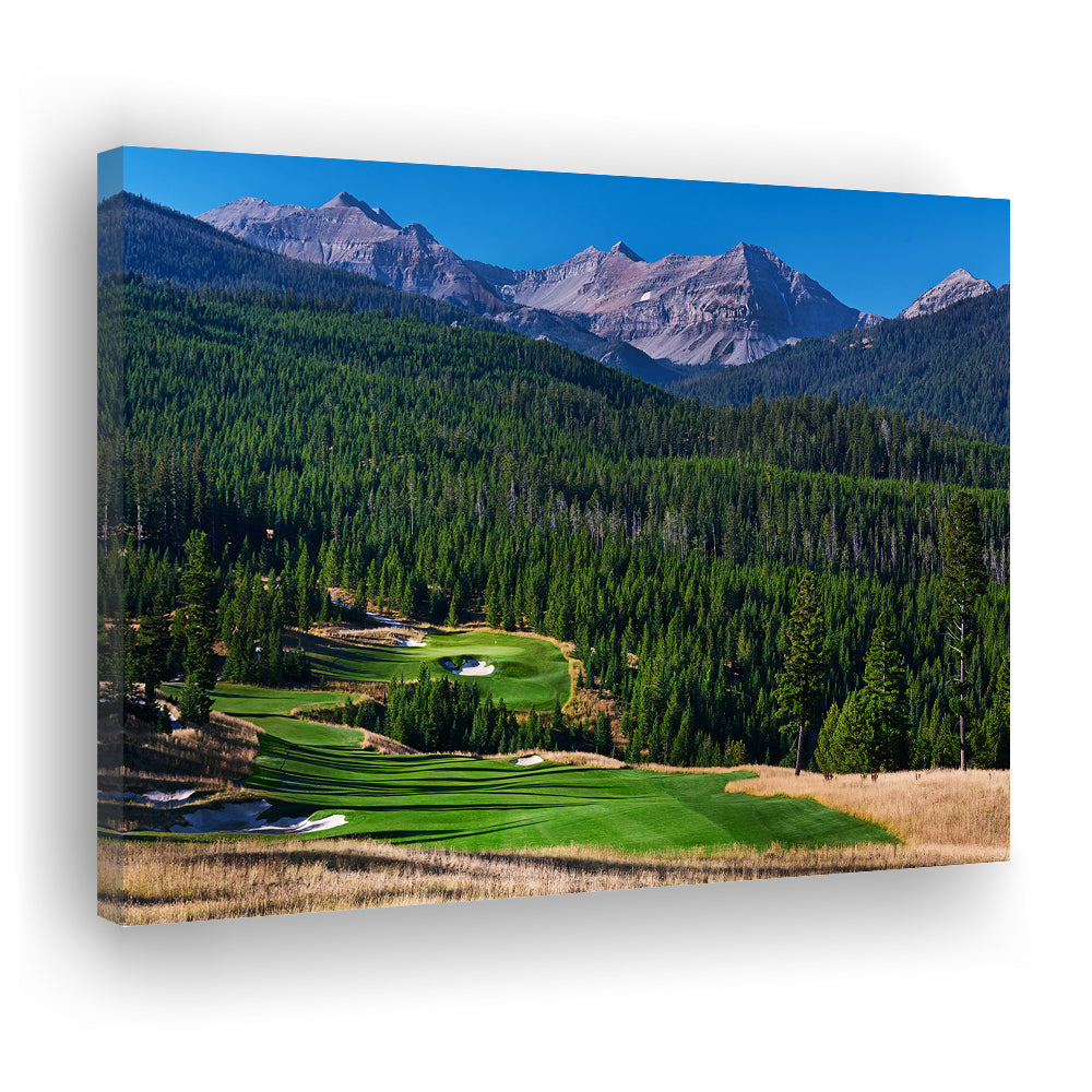 Moonlight Basin Golf Club, The Reserve Course Hole 06, Montana, Golf Art Print,Gifts Golf Lover