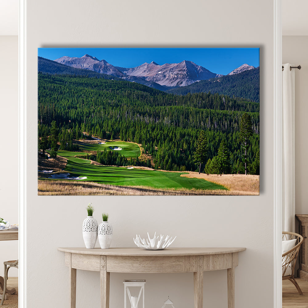 Moonlight Basin Golf Club, The Reserve Course Hole 06, Montana, Golf Art Print,Gifts Golf Lover