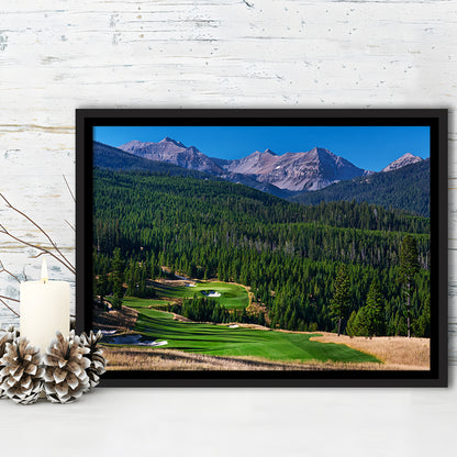 Moonlight Basin Golf Club, The Reserve Course Hole 06, Montana, Floating Framed Canvas Print Wall Art
