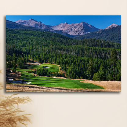 Moonlight Basin Golf Club, The Reserve Course Hole 06, Montana, Golf Art Print,Gifts Golf Lover