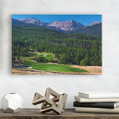 Moonlight Basin Golf Club, The Reserve Course Hole 06, Montana, Golf Art Print,Gifts Golf Lover