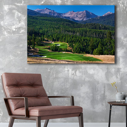 Moonlight Basin Golf Club, The Reserve Course Hole 06, Montana, Golf Art Print,Gifts Golf Lover