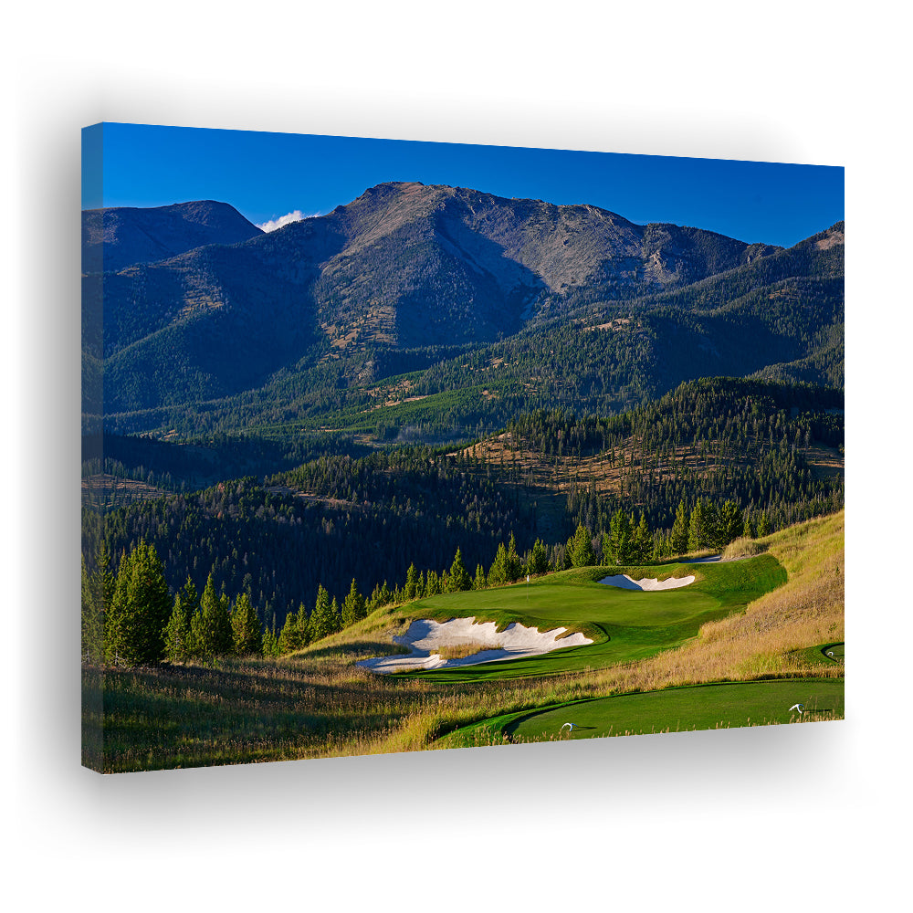 Moonlight Basin Golf Club, The Reserve Course Hole 11, Montana, Golf Art Print,Gifts Golf Lover