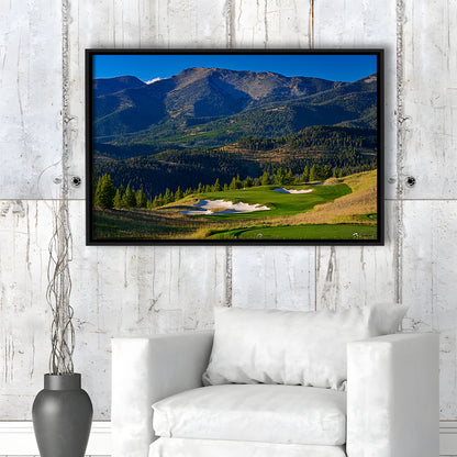Moonlight Basin Golf Club, The Reserve Course Hole 11, Montana, Floating Framed Canvas Print Wall Art