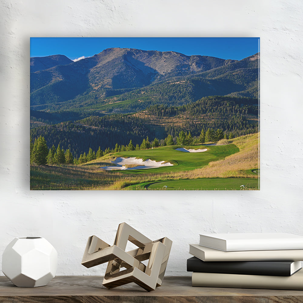 Moonlight Basin Golf Club, The Reserve Course Hole 11, Montana, Golf Art Print,Gifts Golf Lover