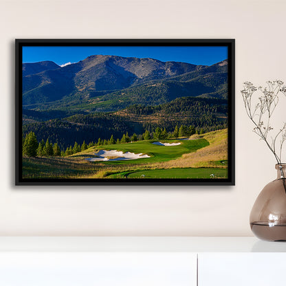 Moonlight Basin Golf Club, The Reserve Course Hole 11, Montana, Floating Framed Canvas Print Wall Art