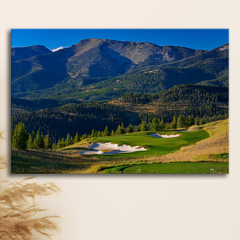 Moonlight Basin Golf Club, The Reserve Course Hole 11, Montana, Golf Art Print,Gifts Golf Lover