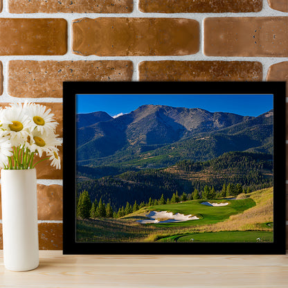 Moonlight Basin Golf Club, The Reserve Course Hole 11, Montana, Framed Art Print Wall Decor, Picture Framed