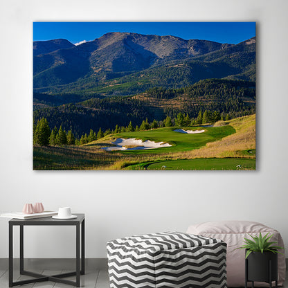Moonlight Basin Golf Club, The Reserve Course Hole 11, Montana, Golf Art Print,Gifts Golf Lover