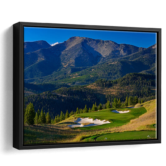Moonlight Basin Golf Club, The Reserve Course Hole 11, Montana, Floating Framed Canvas Print Wall Art