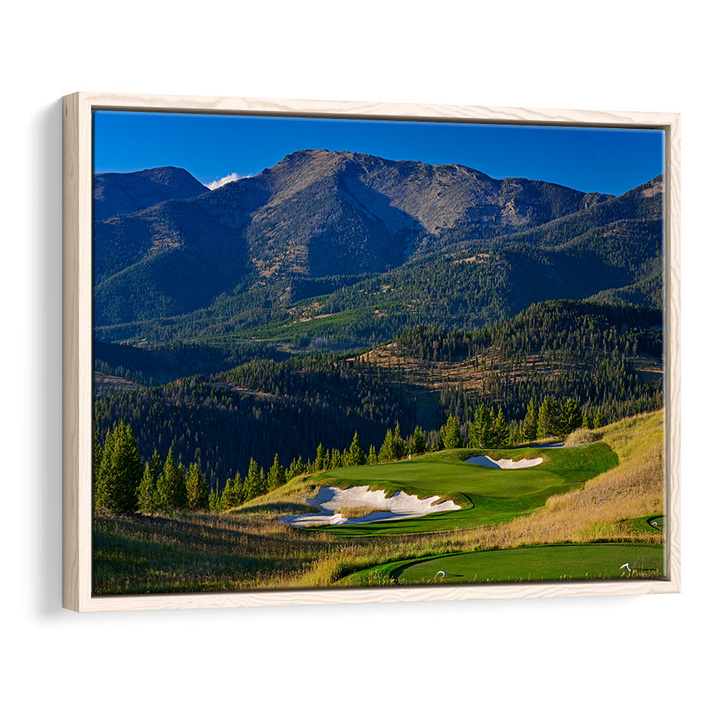 Moonlight Basin Golf Club, The Reserve Course Hole 11, Montana, Floating Framed Canvas Print Wall Art