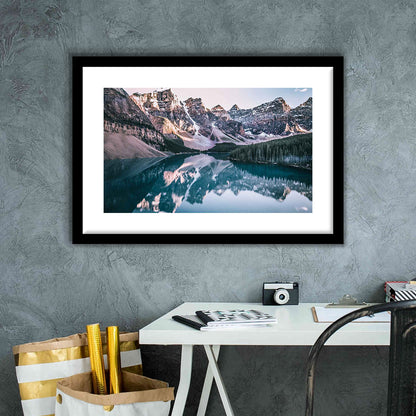 Moraine Lake Art Print, Moraine Lake Wall Decor, Banff National Park, Lake Artwork, Framed Art Print White Border