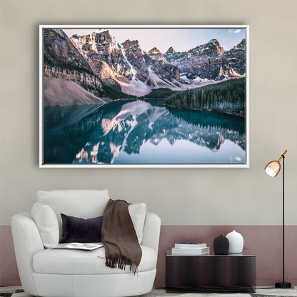 Moraine Lake Canvas Print, Moraine Lake Wall Decor, Banff National Park, Framed Cavas Print, Floating Frame