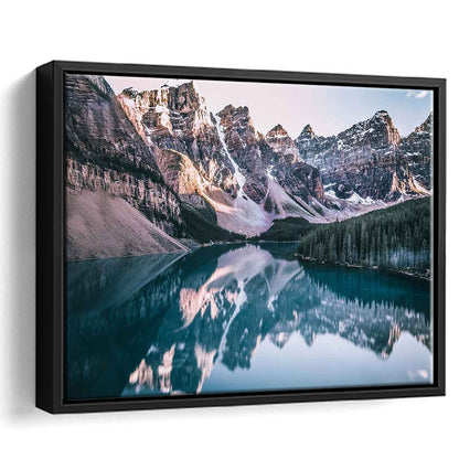 Moraine Lake Canvas Print, Moraine Lake Wall Decor, Banff National Park, Framed Cavas Print, Floating Frame