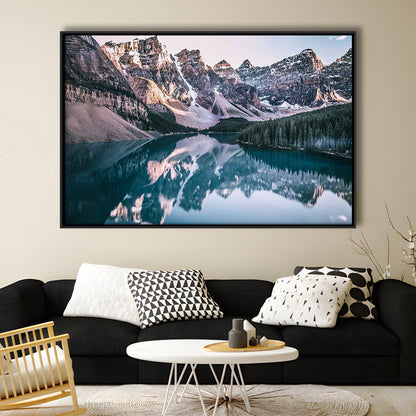 Moraine Lake Canvas Print, Moraine Lake Wall Decor, Banff National Park, Framed Cavas Print, Floating Frame