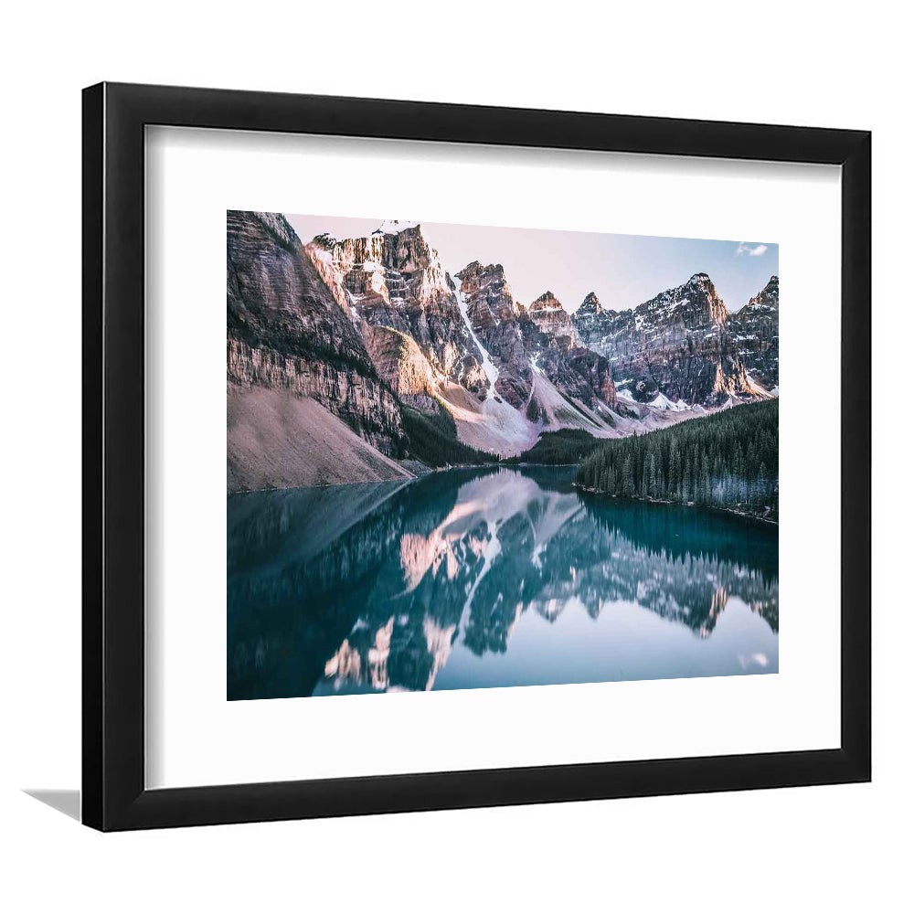 Moraine Lake Art Print, Moraine Lake Wall Decor, Banff National Park, Lake Artwork, Framed Art Print White Border