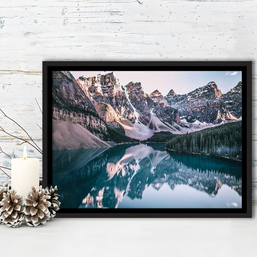 Moraine Lake Canvas Print, Moraine Lake Wall Decor, Banff National Park, Framed Cavas Print, Floating Frame