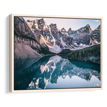 Moraine Lake Canvas Print, Moraine Lake Wall Decor, Banff National Park, Framed Cavas Print, Floating Frame