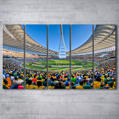 Moses Mabhida Stadium, Stadium Canvas, Sport Art, Fan Gifts, 5 Panel B, Extra Large Canvas, Canvas Print Wall Art