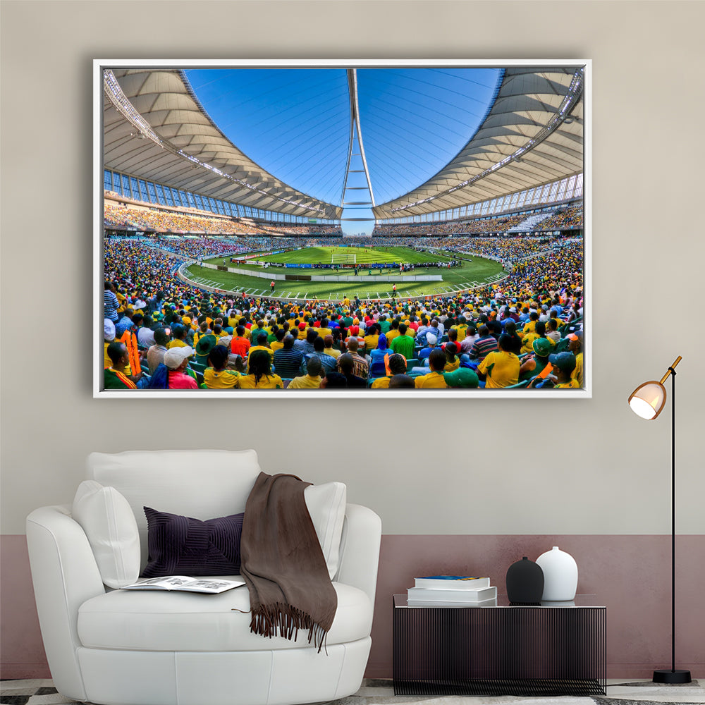 Moses Mabhida Stadium, Stadium Canvas, Sport Art, Fan Gifts, Framed Canvas Print Wall Art, Floating Frame
