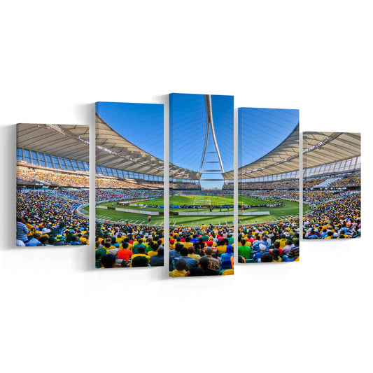 Moses Mabhida Stadium, Stadium Canvas, Sport Art, Fan Gifts, 5 Panel, Large Canvas, Canvas Print Wall Art