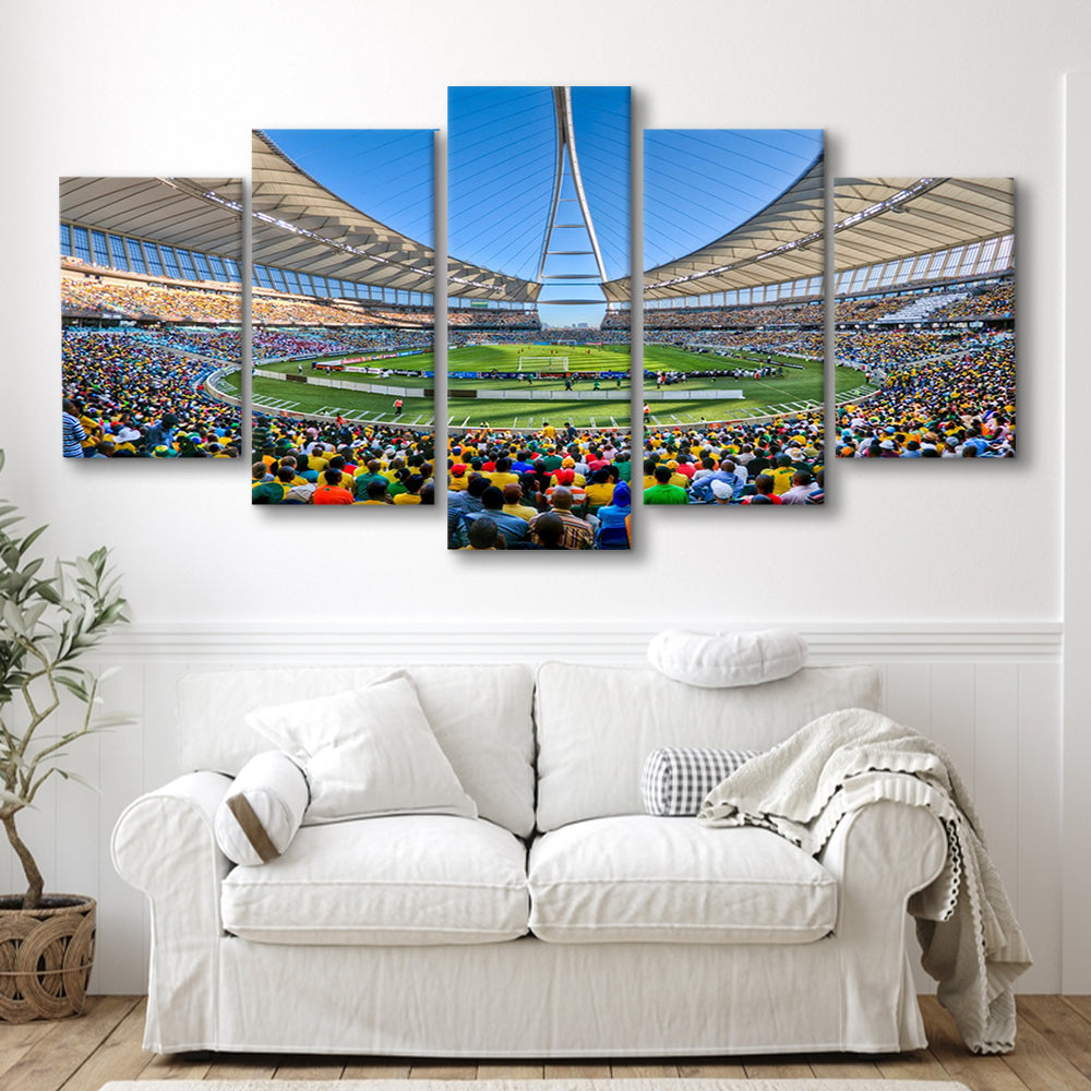 Moses Mabhida Stadium, Stadium Canvas, Sport Art, Fan Gifts, 5 Panel, Large Canvas, Canvas Print Wall Art