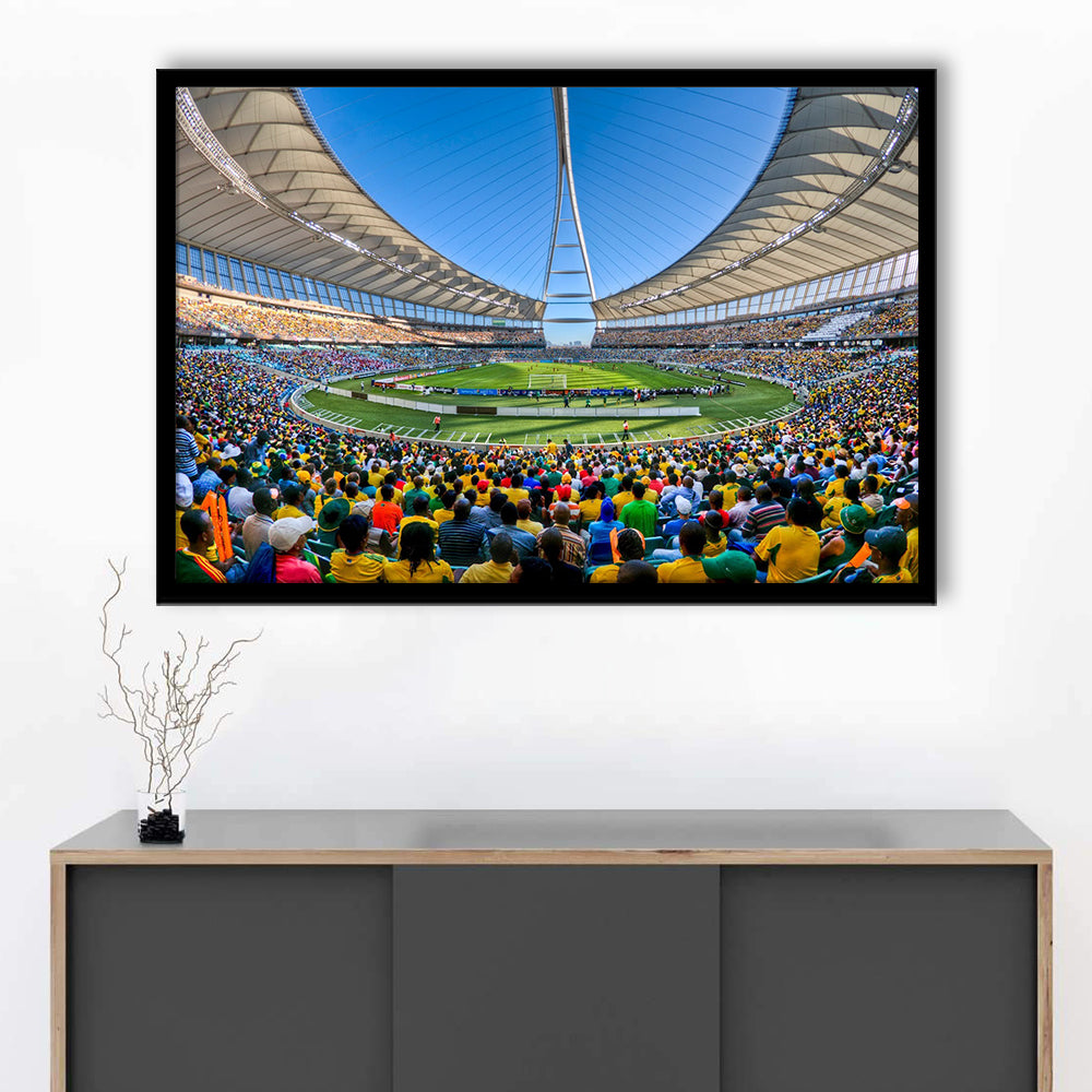 Moses Mabhida Stadium, Stadium Canvas, Sport Art, Fan Gifts, Framed Art Print Wall Decor, Picture Framed