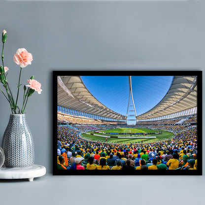 Moses Mabhida Stadium, Stadium Canvas, Sport Art, Fan Gifts, Framed Art Print Wall Decor, Picture Framed