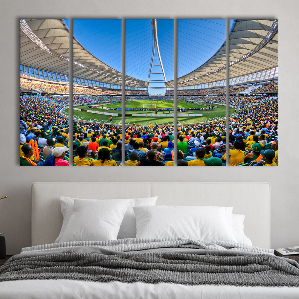 Moses Mabhida Stadium, Stadium Canvas, Sport Art, Fan Gifts, 5 Panel B, Extra Large Canvas, Canvas Print Wall Art