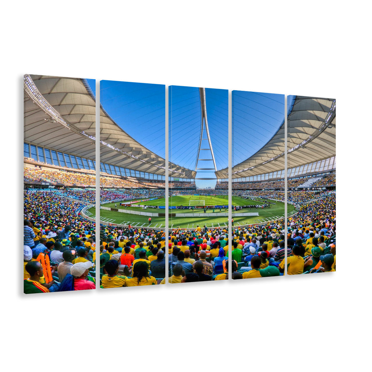 Moses Mabhida Stadium, Stadium Canvas, Sport Art, Fan Gifts, 5 Panel B, Extra Large Canvas, Canvas Print Wall Art