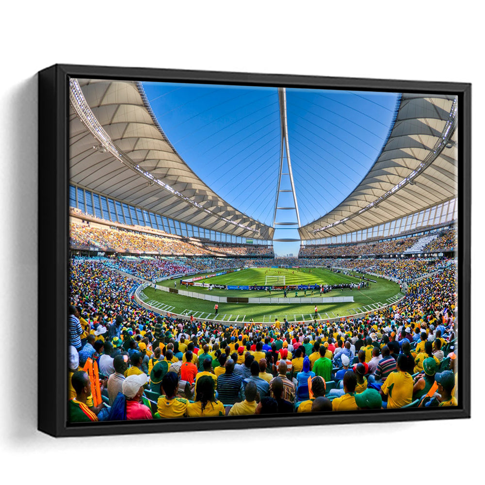 Moses Mabhida Stadium, Stadium Canvas, Sport Art, Fan Gifts, Framed Canvas Print Wall Art, Floating Frame