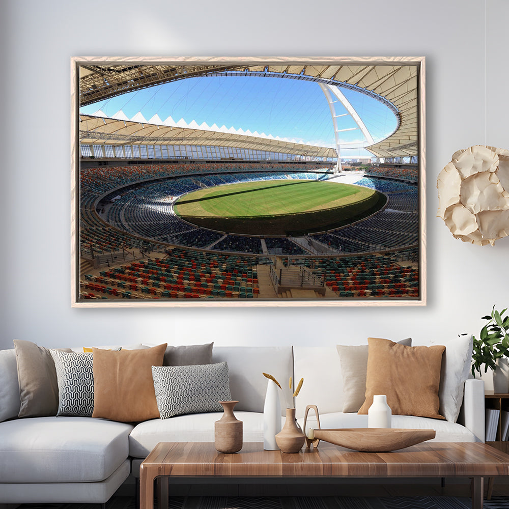Moses Mabhida Stadium, Stadium Canvas, Sport Art, Framed Canvas Print Wall Art, Floating Frame