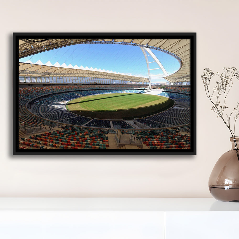 Moses Mabhida Stadium, Stadium Canvas, Sport Art, Framed Canvas Print Wall Art, Floating Frame