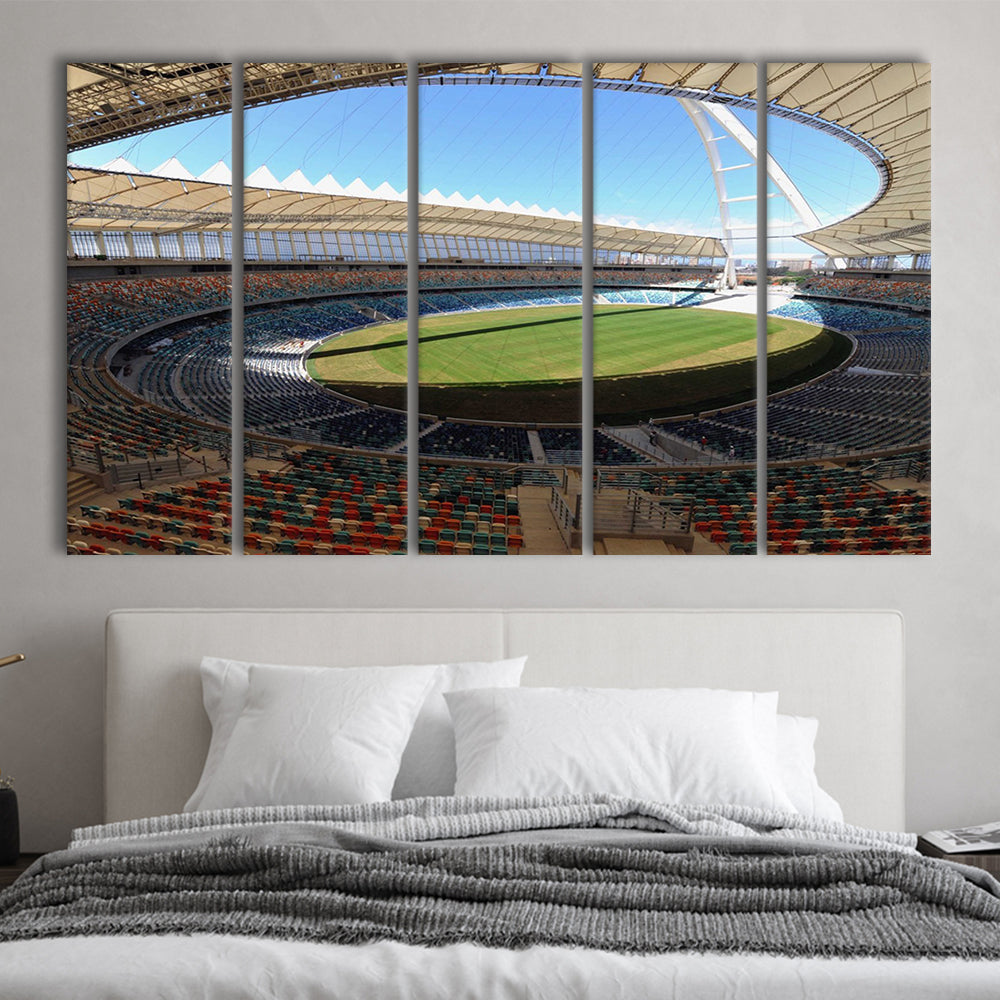 Moses Mabhida Stadium, Stadium Canvas, Sport Art, 5 Panel B, Extra Large Canvas, Canvas Print Wall Art