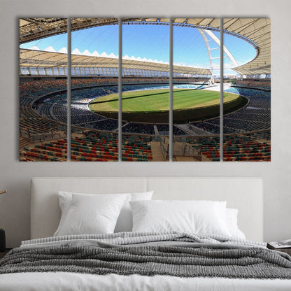 Moses Mabhida Stadium, Stadium Canvas, Sport Art, 5 Panel B, Extra Large Canvas, Canvas Print Wall Art