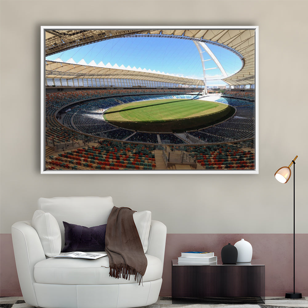 Moses Mabhida Stadium, Stadium Canvas, Sport Art, Framed Canvas Print Wall Art, Floating Frame