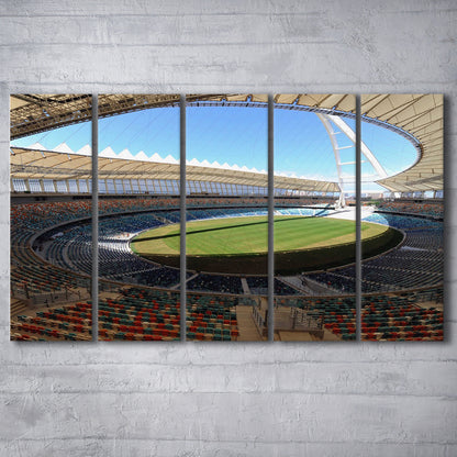 Moses Mabhida Stadium, Stadium Canvas, Sport Art, 5 Panel B, Extra Large Canvas, Canvas Print Wall Art